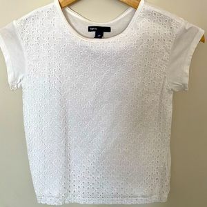 White Eyelet T-shirt
